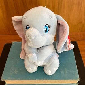🆕 TY Disney Sparkle Beanie Buddy DUMBO Elephant Stuffed Animal Plush Soft Cuddly